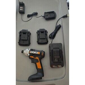 WORX WX290L 20V Cordless Impact Driver with 2 Batteries and Charger